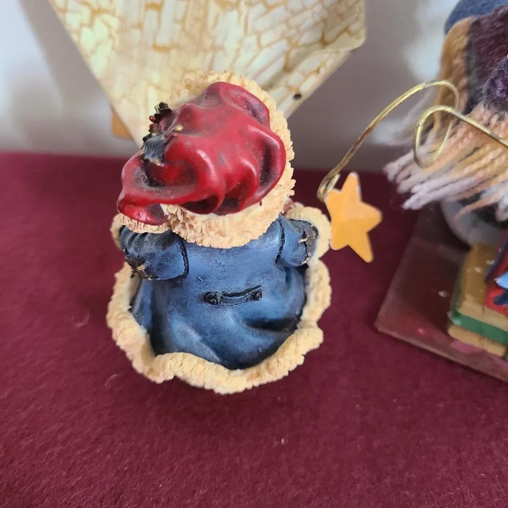 Vintage Christmas Holiday Winter Christmas Ornaments & Shelf Snowmen Set of 3
